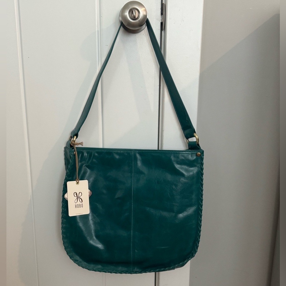 NWT HOBO Teal Leather Hobo Bag